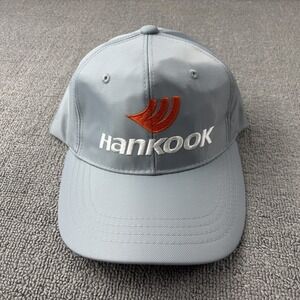 Hankook Tires Hat Adult One Size Gray Adjustable Cap Casual Men's